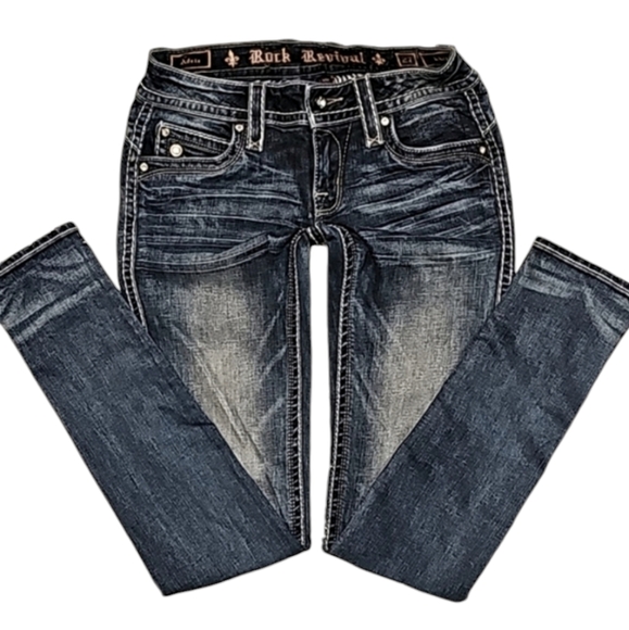 Rock Revival Adele Skinny Jeans. Womens Size: Waist 27x34 Inseam. - Picture 2 of 10